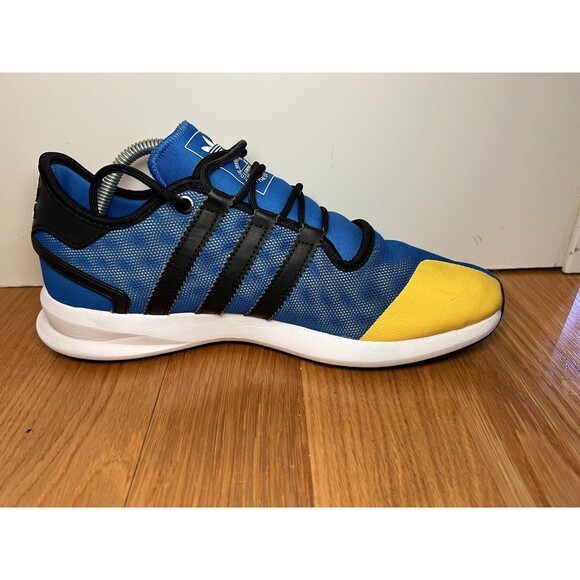 Adidas Originals Shoes Mens Size 10.5 Blue Yellow Running Sneakers AQ8322 main image 8